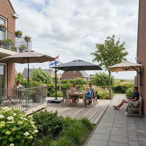 Parasol gebruiken bij wind